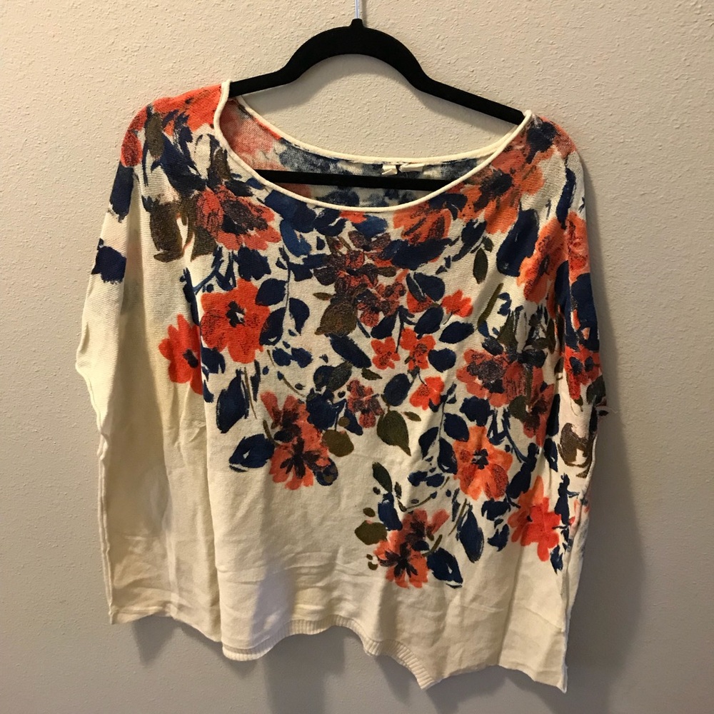 Anthropologie M Moth Poncho Top